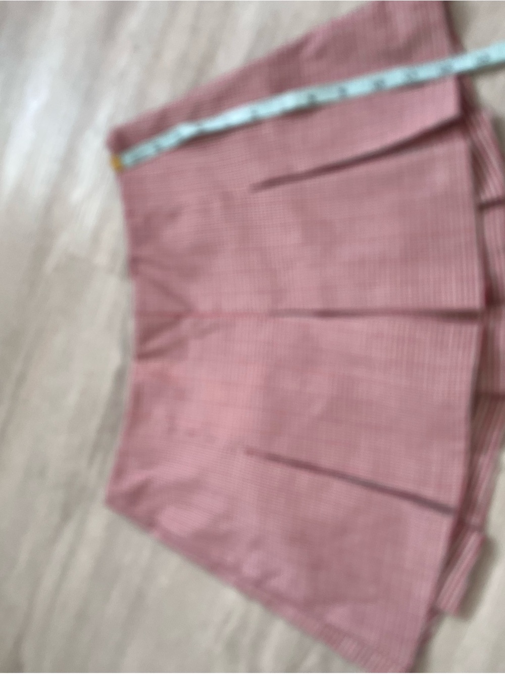Urban Outfitters Red Gingham Pleated Mini Skirt with Shorts XS - Picture 5 of 9
